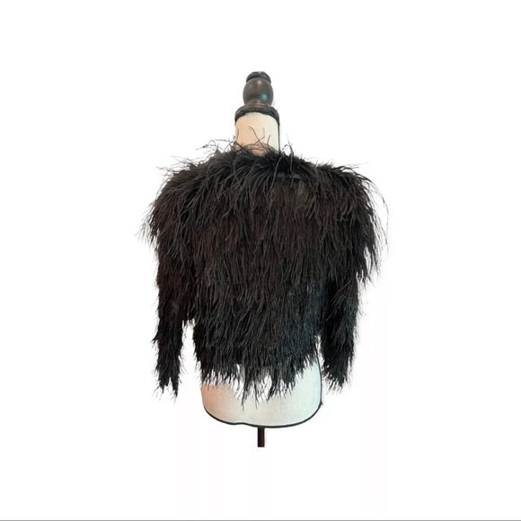 Kesha owned & worn red carpet feather jacket - Picture 4 of 4